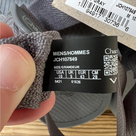 NEW Chaco Men's Size 10 Lowdown 2 Slide Sandals gray - Picture 5 of 5